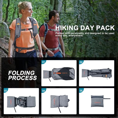 20L Hiking Backpack for Men Women Lightweight Foldable Small Daypack for Travel Camping Outdoor