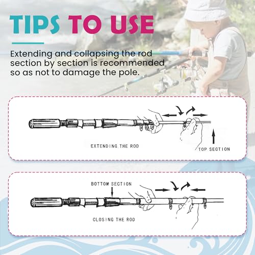 Kids Fishing Pole 2 Pack (2 Count)
