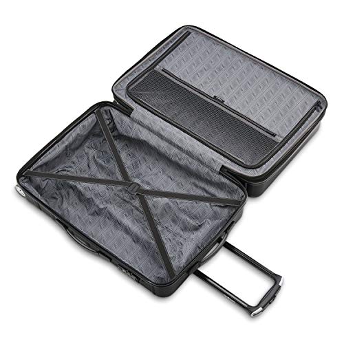 Omni 2 24 Inch Medium Checked Hardside Luggage with 360° Spinner Wheels