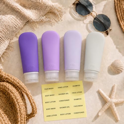 Travel Bottles for Toiletries (4 Count)