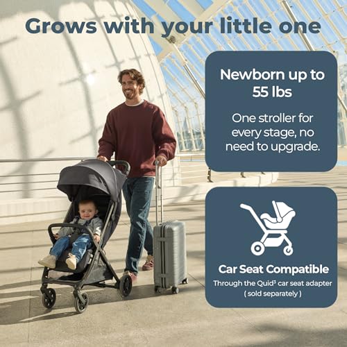 Quid³ Travel Stroller + Carry Bag & Wheel Covers