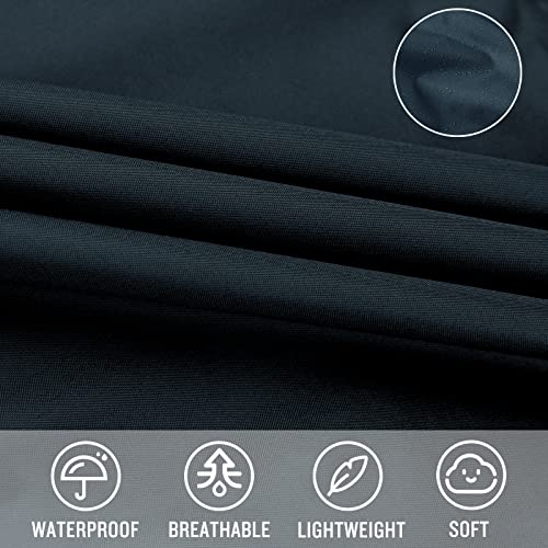 Adult Rain Poncho Waterproof Hooded Zipper Raincoat with Pockets