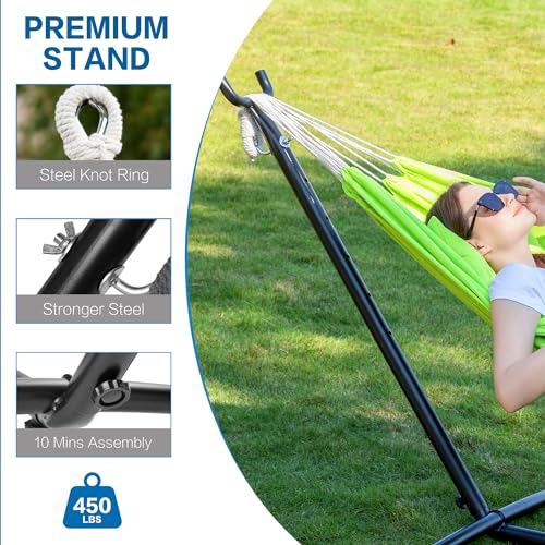 Double Hammock with Stand for Outside