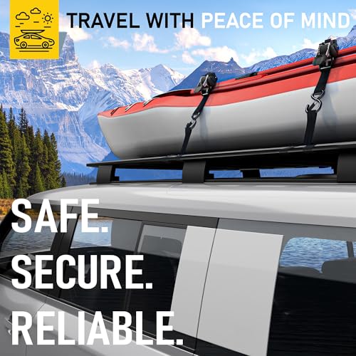 Self Locking Retractable Ratchet Straps (4 Count)