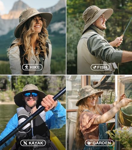 Wide Brim Sun Hat for Womens and Mens Sun Hats