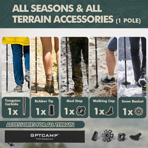 Aluminum Collapsible Trekking Pole with EVA Grip