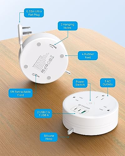 20W USB C Travel Power Strip