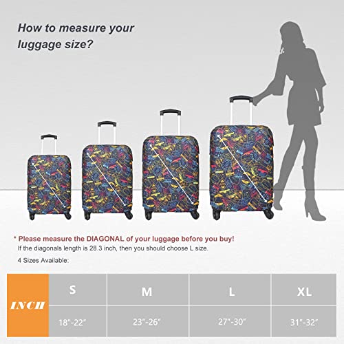 Travel Luggage Cover Suitcase Protector Fits 31