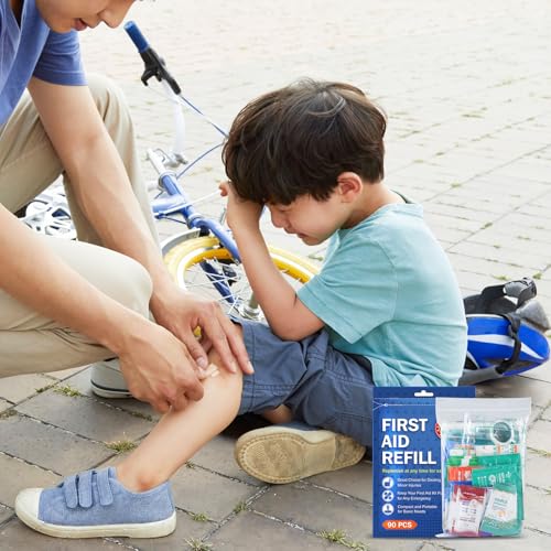 90 Pieces First Aid Refill Kit (90 Count)