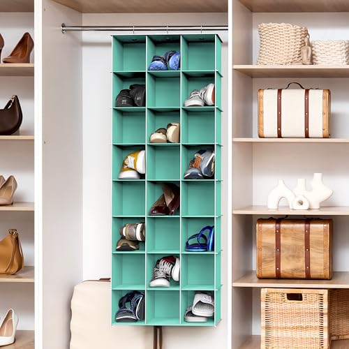 24 Section Shelves Hanging Shoes Organizer