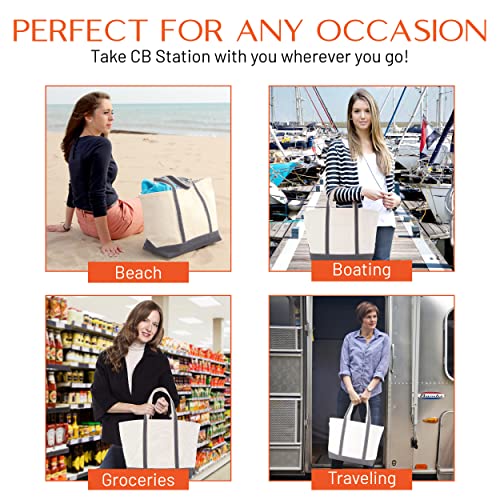 Medium Classic Canvas Tote Bag for Women