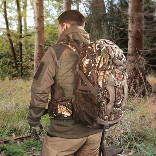 Waterproof Hunting Backpack for Men with Bow Holder