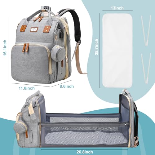 Diaper Bag Backpack with Changing Station