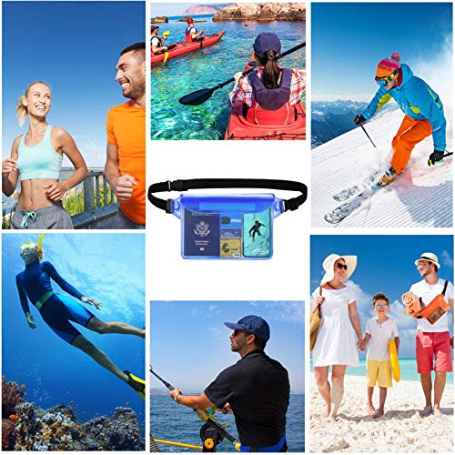 Waterproof Crossbody Belt Bag for Women Men (2 Count)