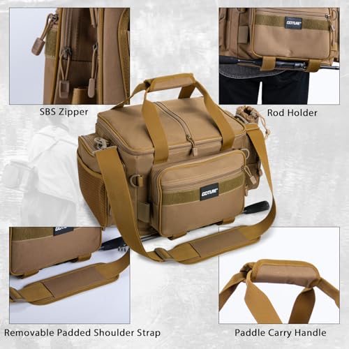 Fishing Tackle Bag with 2PCS 3700 Tackle Boxes