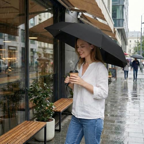 Small Compact Travel Umbrella with UV Protection for Sun & Rain (2 Count)
