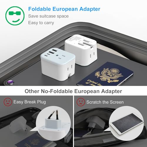 US to India Travel Plug Adapter