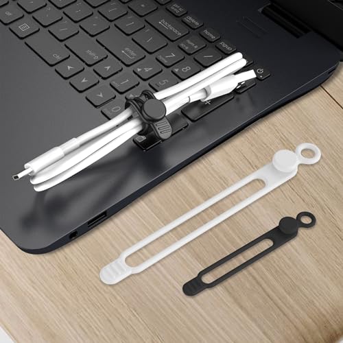 16Pcs Silicone Cable Ties (16 Count)