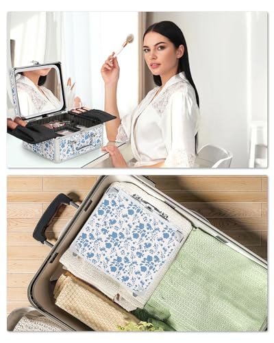 Makeup Bag with LED Mirror