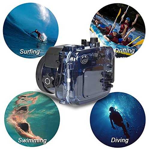 195FT 60M Underwater Waterproof Camera Diving housing case for Sony DSC RX100 RX100II RX100III RX100IV RX100V RX100I