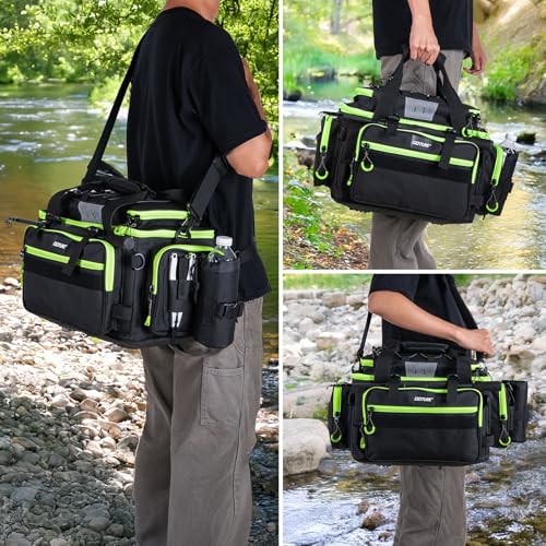 Fishing Tackle Bag with 4PCS 3600 Tackle Boxes (4 count)
