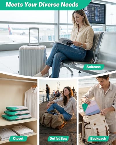 Compression Packing Cubes for Travel (10 Count)