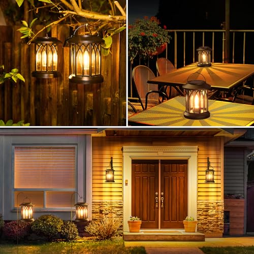 Solar Lanterns Outdoor Waterproof (6 Count)