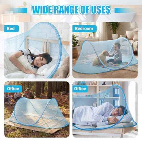 2 Pcs Mosquito Netting for Camping Bed 78 * 31 * 22 Inch (2 Count)