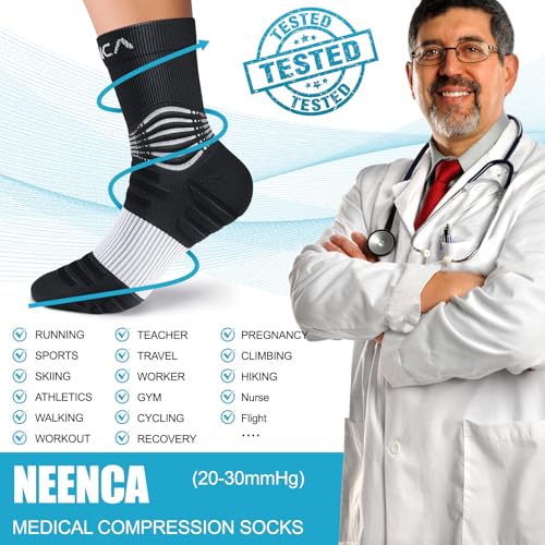 Professional Compression Socks for Women Men Circulation (2 Count)