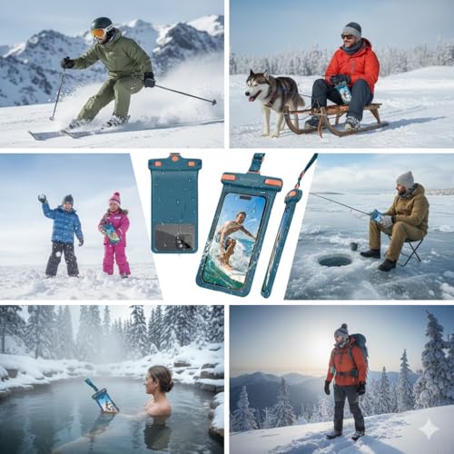 3D Waterproof Phone Pouch with Lanyard