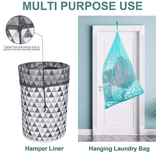 Laundry Bags Mesh Heavy Duty 24" x 36" with Drawstring Closure (3 Count)