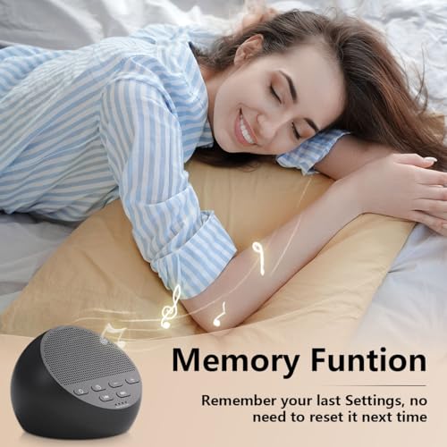 Portable Sound Machine White Noise Machine Nonstop 30 Soothing Sounds for Baby Kids Adults Pink Noise Sleep Machine 36