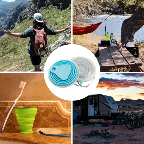 2 Pack Silica gel Collapsible Travel Cup 270ml