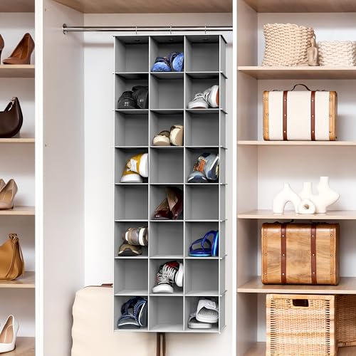 24 Section Shelves Hanging Shoes Organizer