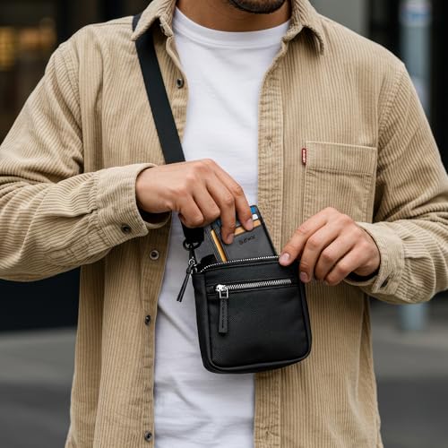 Slim Minimalist Front Pocket RFID Blocking Leather Wallets for Men and Women