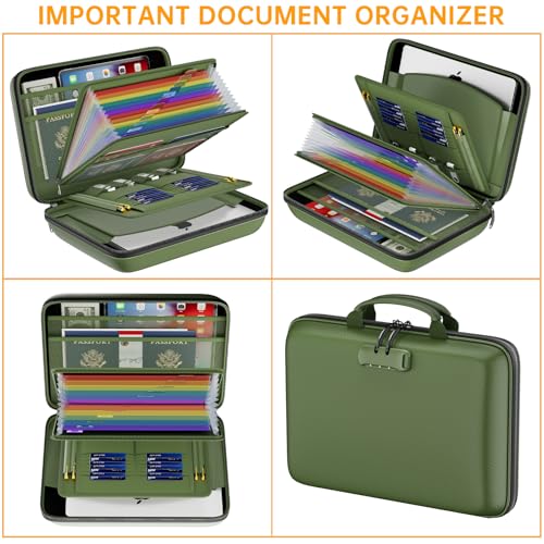 Fireproof File Organizer with Lock