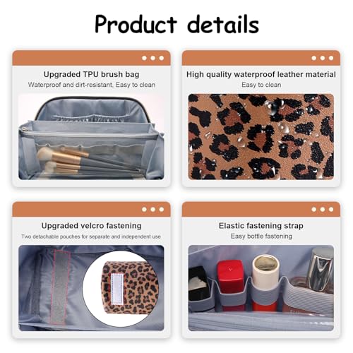 Travel Makeup Bag for Women (3 Count)