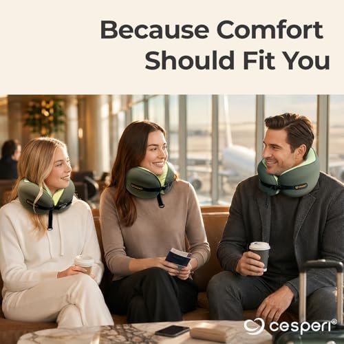 Ergonomic Travel Neck Pillow for Airplanes & Cars