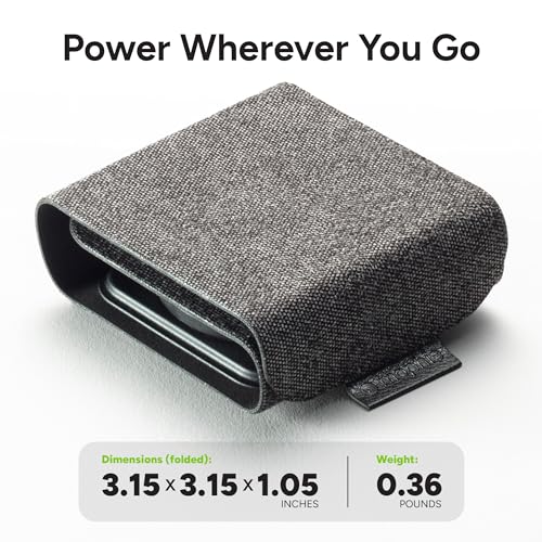 3-in-1 Travel Charger with MagSafe - Portable Wireless Charging Hub, Compatible w/Apple Devices, iPhone 17/16/15/14/13/12 Series, Apple Watch Series 11 to 1 & Ultra, AirPods Pro/3rd Gen, Black