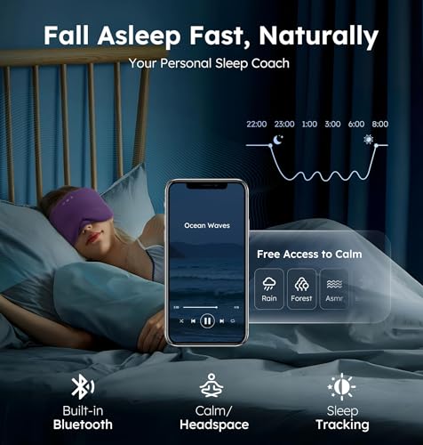 Luxury Bluetooth 5.4 Sleep Mask for Adults
