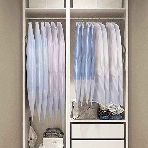 Clear Garment Bags Suit Bag for Closet Storage 43 in