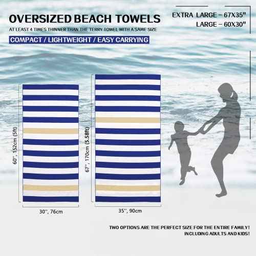 Microfiber Beach Towel Sand (9 Count)
