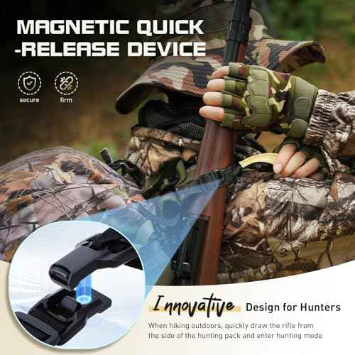 Hunting Backpack with Magnetic Quick