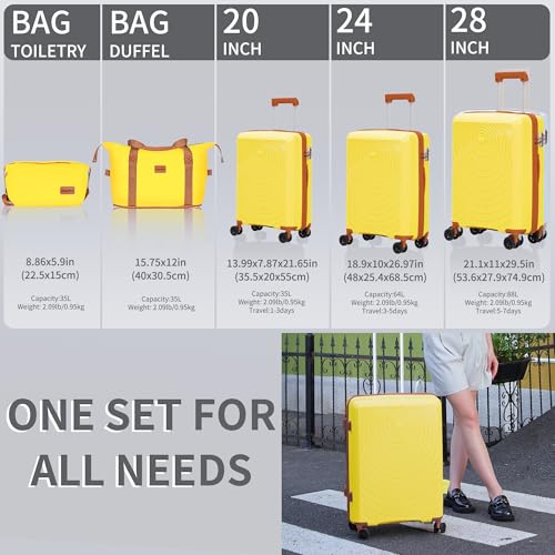 Luggage Sets 5 Piece (5 Count)