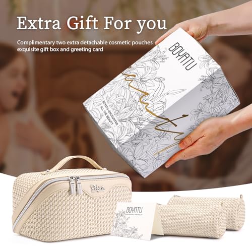 Travel Makeup Bags for Women (3 Count)