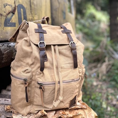 High Capacity Canvas Vintage Backpack