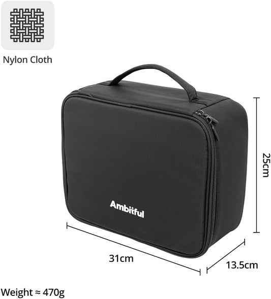 AMBITFUL Carrying Bag Zoom P7 for Photography Equipments with Large Capacity, Multi-functional Storage Case for Mini Drone and Other Accessories,with Thick Sponges and Interial Mesh Layer