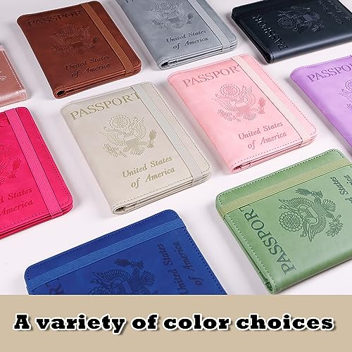 Premium Leather Passport Holder Covers Case