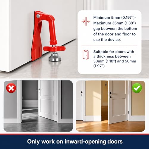 Portable Door Stopper Door Lock for Travel Anti Theft Door Blocker