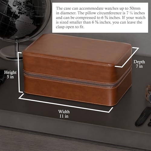 8 Watch Travel Case Storage Organizer for 8 Watches